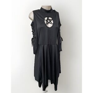 Whimsy Goth Modern Hero Dress Size Med Festival Grunge Goth Dark Acad.  Witchy